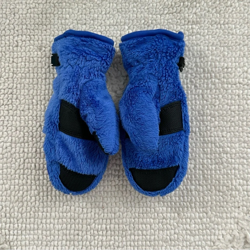 Head Royal Blue Faux Fur Lined Mittens